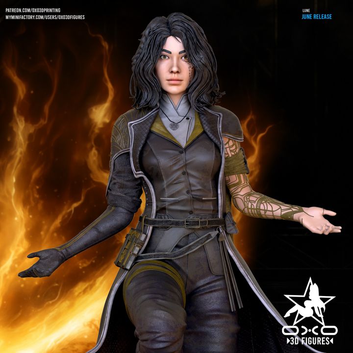 Clair Obscure Expedition 33 Lune Resin Fan Art (Designed by OXO3D)