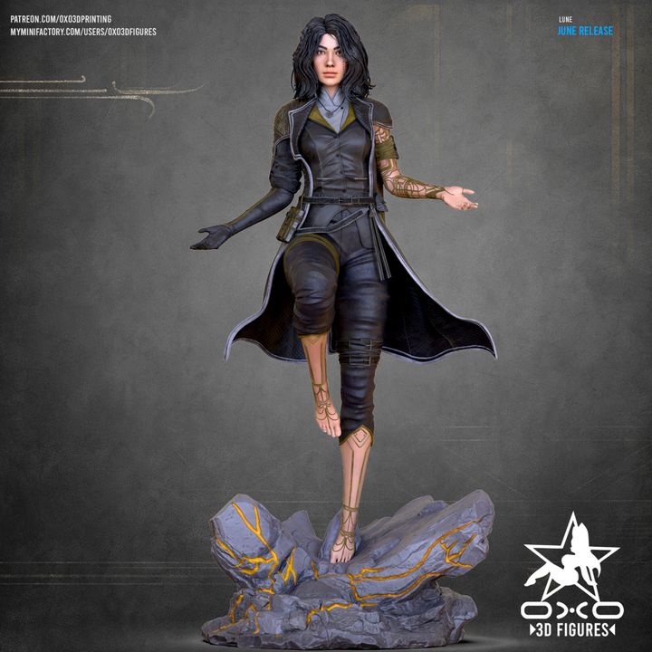 Clair Obscure Expedition 33 Lune Resin Fan Art (Designed by OXO3D)