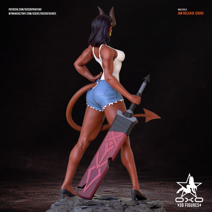 Dispatch Malevola Resin Fan Art (Designed by OXO3D)