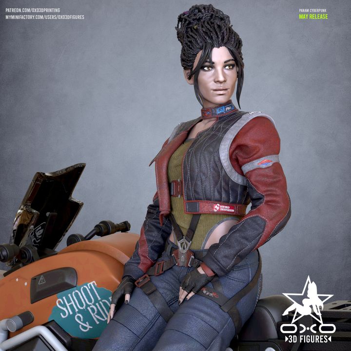 Panam Cyberpunk Resin Fan Art (Designed by OXO3D)
