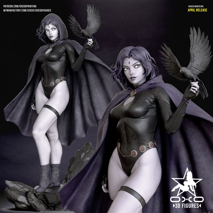 Raven Resin Fan Art (Designed by OXO3D)