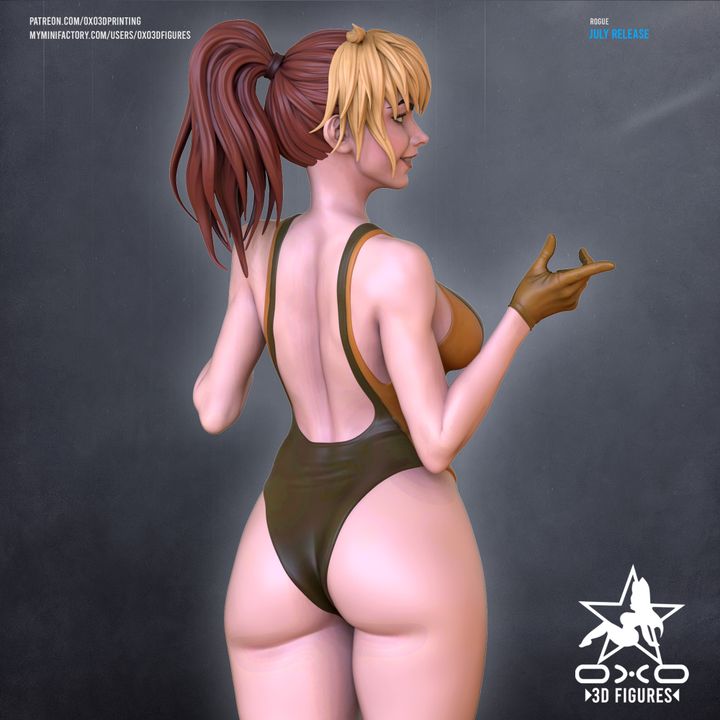 Rogue Swimsuit Resin Fan Art (Designed by OXO3D)