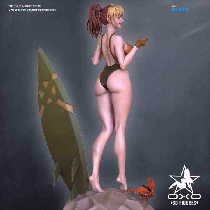 Rogue Swimsuit Resin Fan Art (Designed by OXO3D)