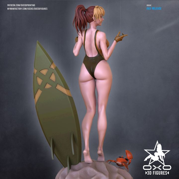 Rogue Swimsuit Resin Fan Art (Designed by OXO3D)