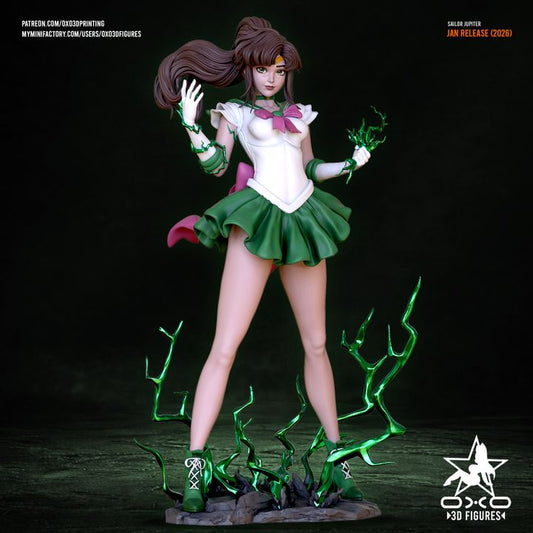 Sailor Jupiter Resin Fan Art (Designed by OXO3D)