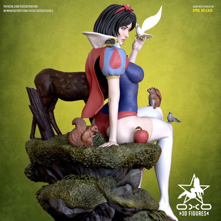 Snow White Resin Fan Art (Designed by OXO3D)