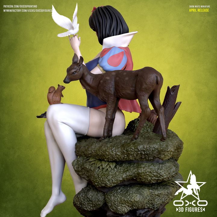 Snow White Resin Fan Art (Designed by OXO3D)