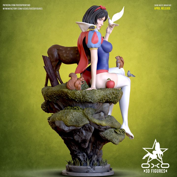 Snow White Resin Fan Art (Designed by OXO3D)