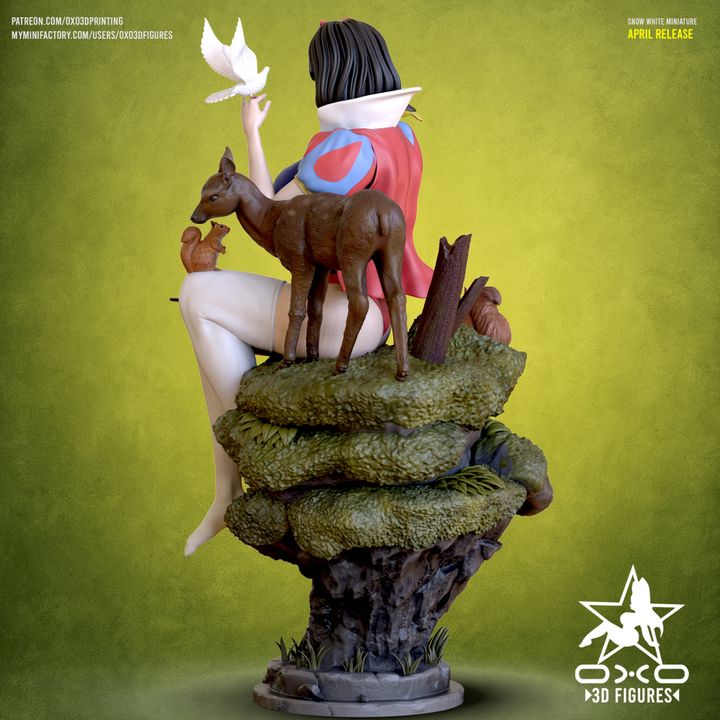 Snow White Resin Fan Art (Designed by OXO3D)