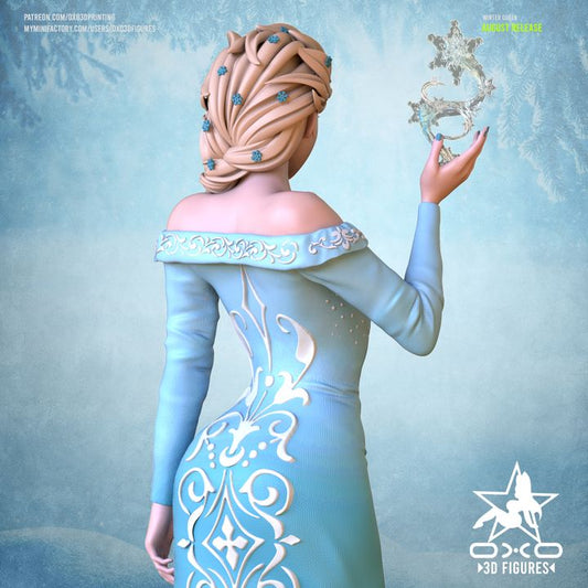 Frozen Princess Elsa Resin Fan Art (Designed by OXO3D)