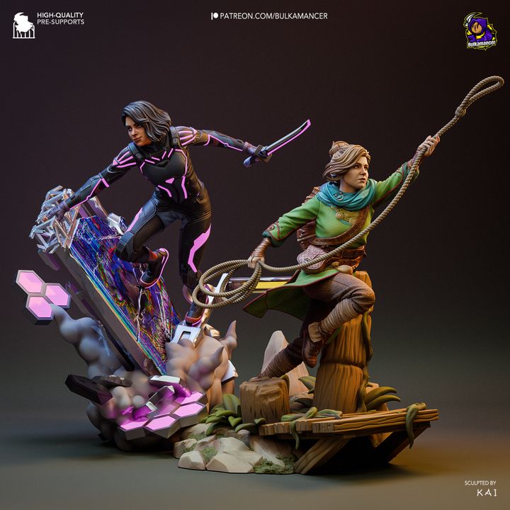 Zoe - Split Fiction - Resin Fan Art - MTO (Design by Bulkamancer)