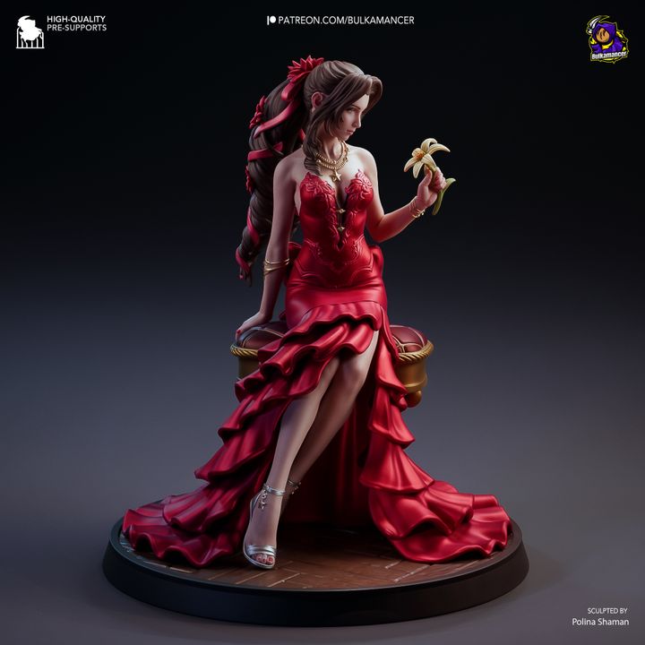 Aerith Final Fantasy VII Resin Fan Art - MTO (Design by Bulkamancer)