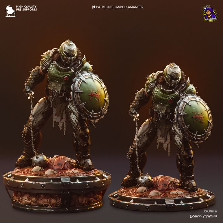 Doom Slayer Resin Fan Art - MTO (Design by Bulkamancer)