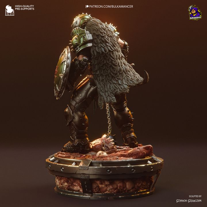 Doom Slayer Resin Fan Art - MTO (Design by Bulkamancer)