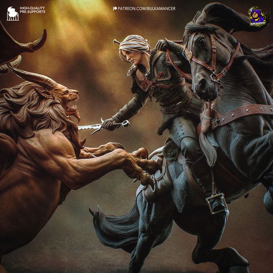 Ciri The Witcher Resin Fan Art - MTO (Design by Bulkamancer)