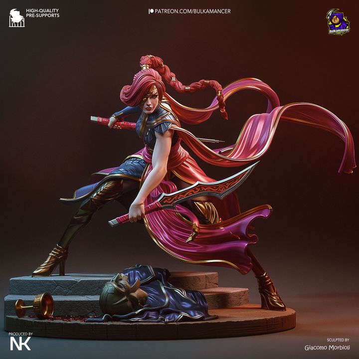 Katarina League of Legends Resin Fan Art - MTO (Design by Bulkamancer)