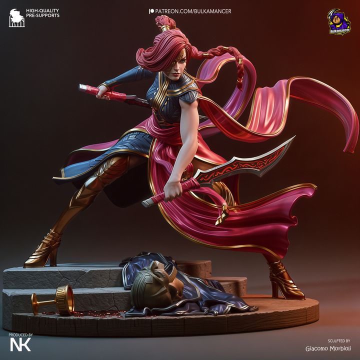 Katarina League of Legends Resin Fan Art - MTO (Design by Bulkamancer)