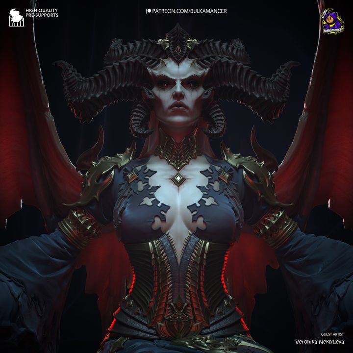 Diablo Lilith Resin Fan Art - MTO (Design by Bulkamancer)