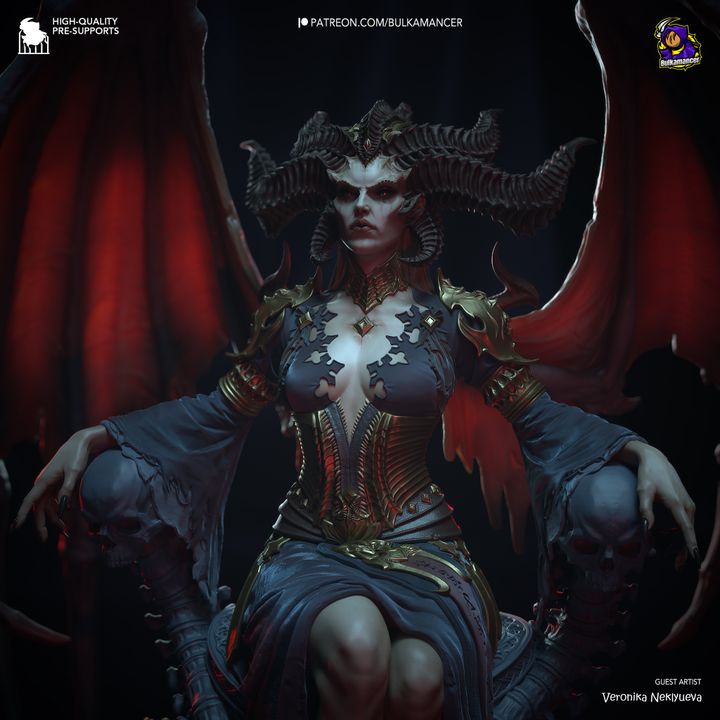 Diablo Lilith Resin Fan Art - MTO (Design by Bulkamancer)