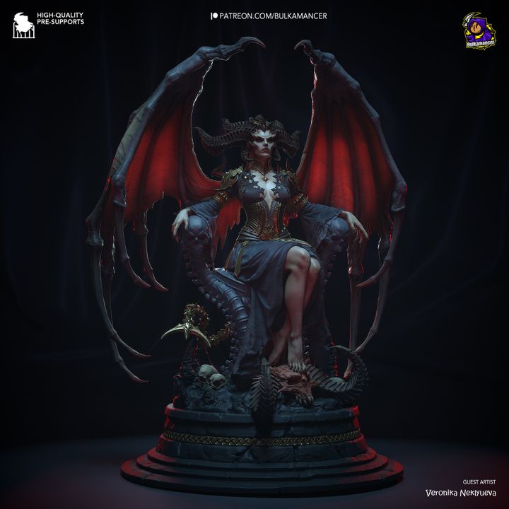 Diablo Lilith Resin Fan Art - MTO (Design by Bulkamancer)