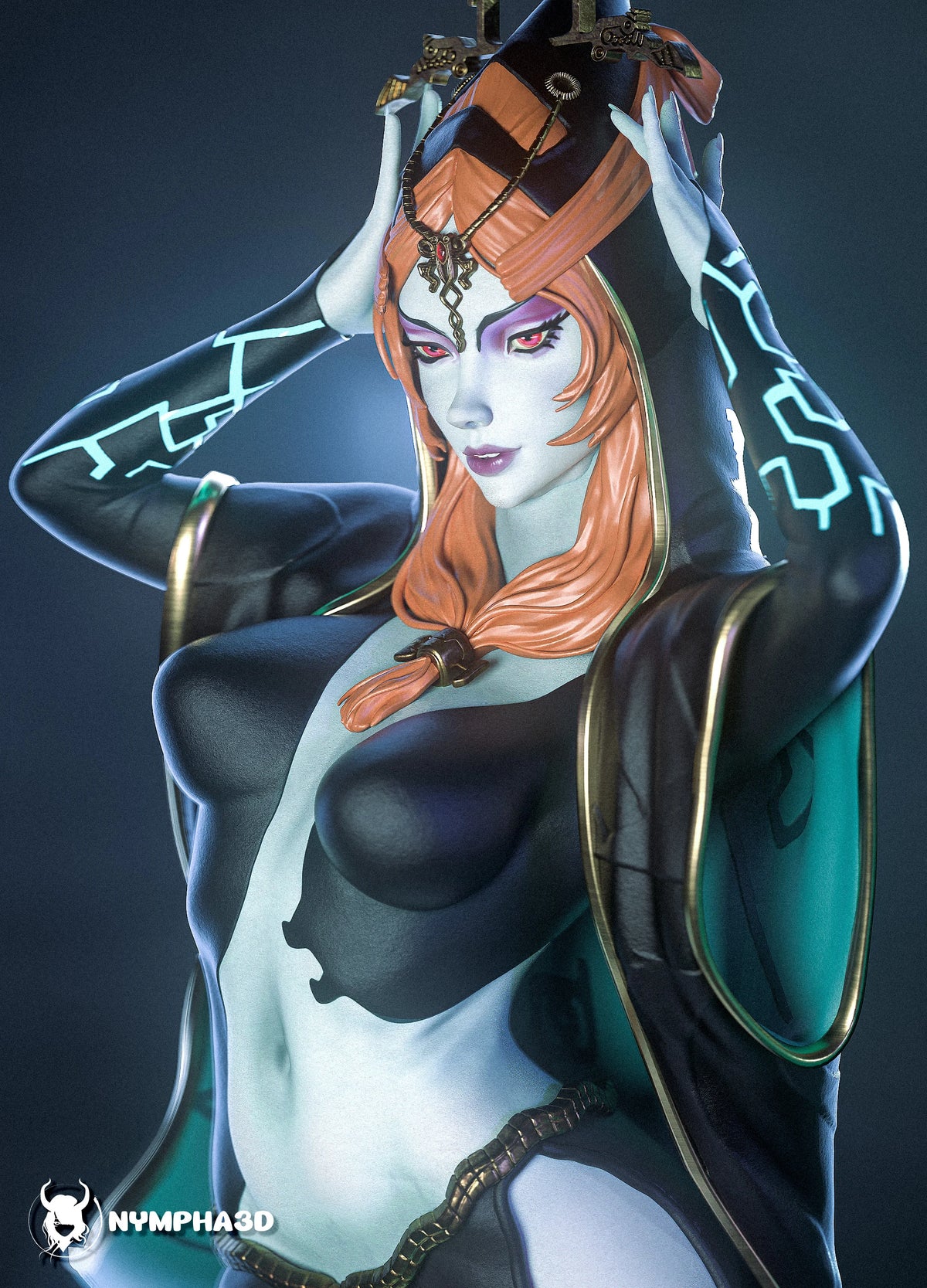Midna Legend of Zelda Resin Art (Nympha3D)