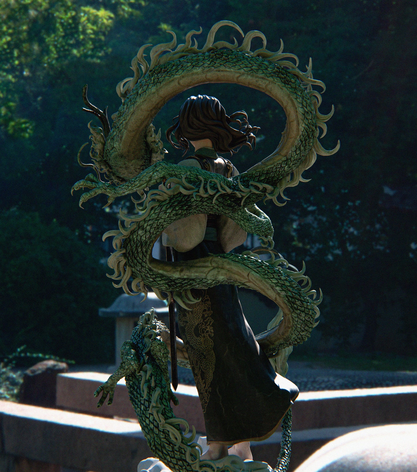 Mulan Resin Sculpture (Design by CA3D Studios)