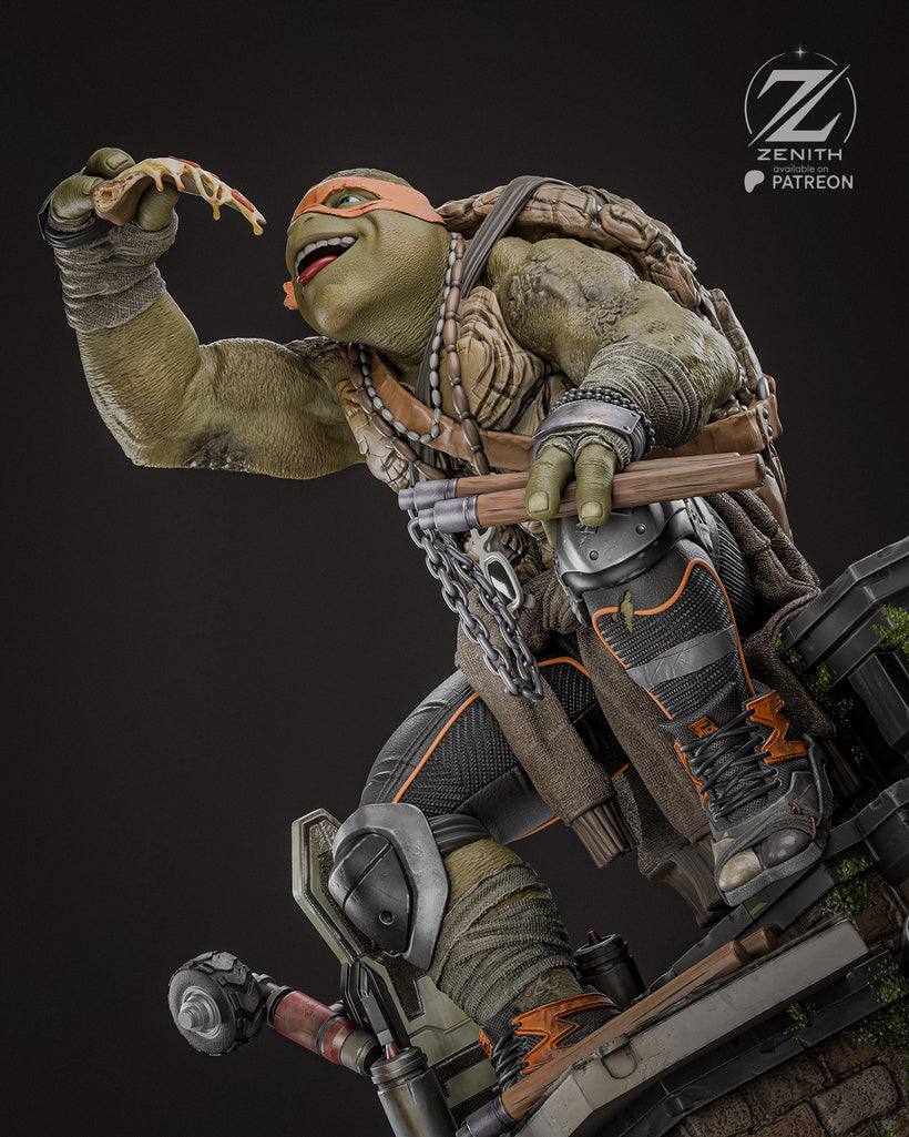 Michelangelo Resin Fan Art MTO (Design by Zenith)