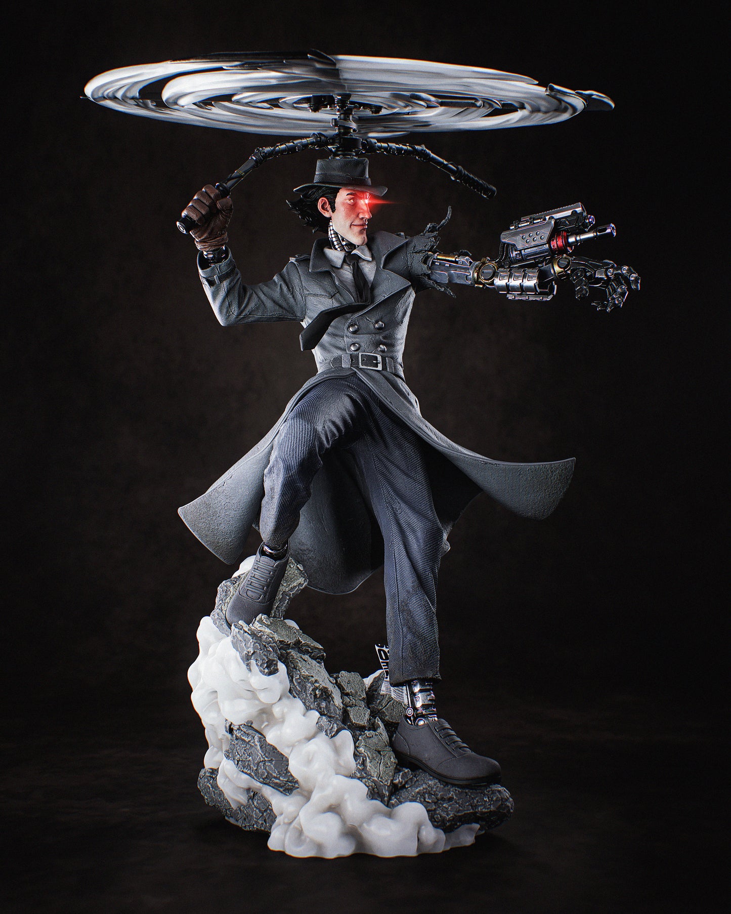 Inspector Gadget Resin Fan Art - MTO (Design by CA3D Studios)