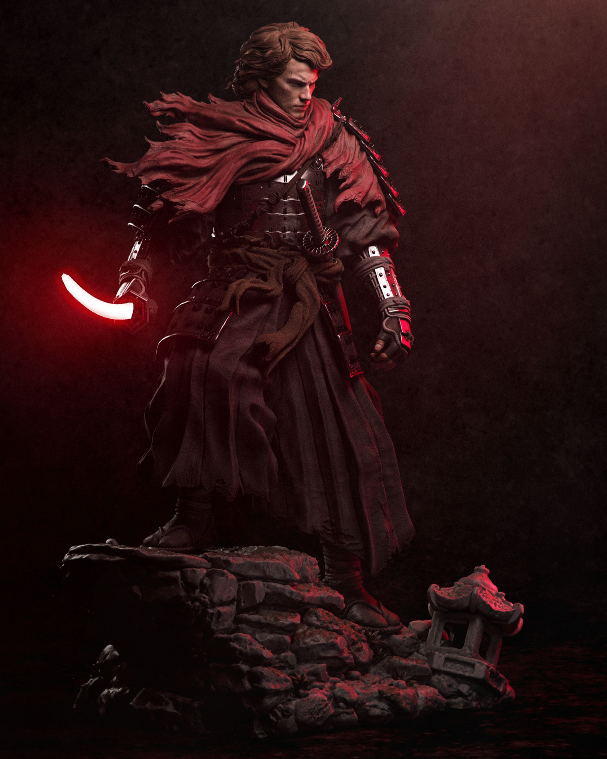 Ronin Anakin Skywalker Collectible Resin Art (Design by CA3D)