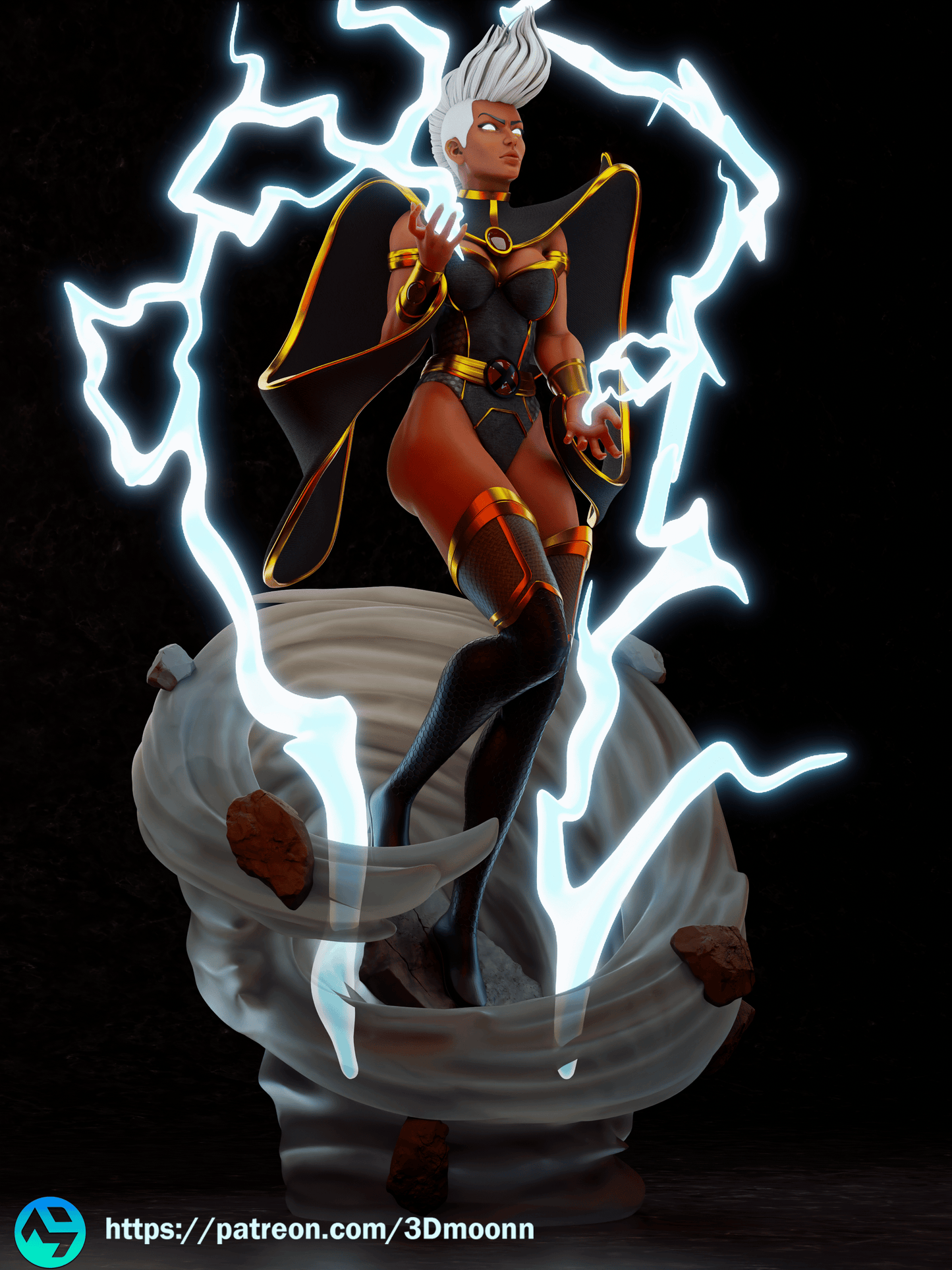 Storm Resin Fan Art Sculpture 3DMoonn