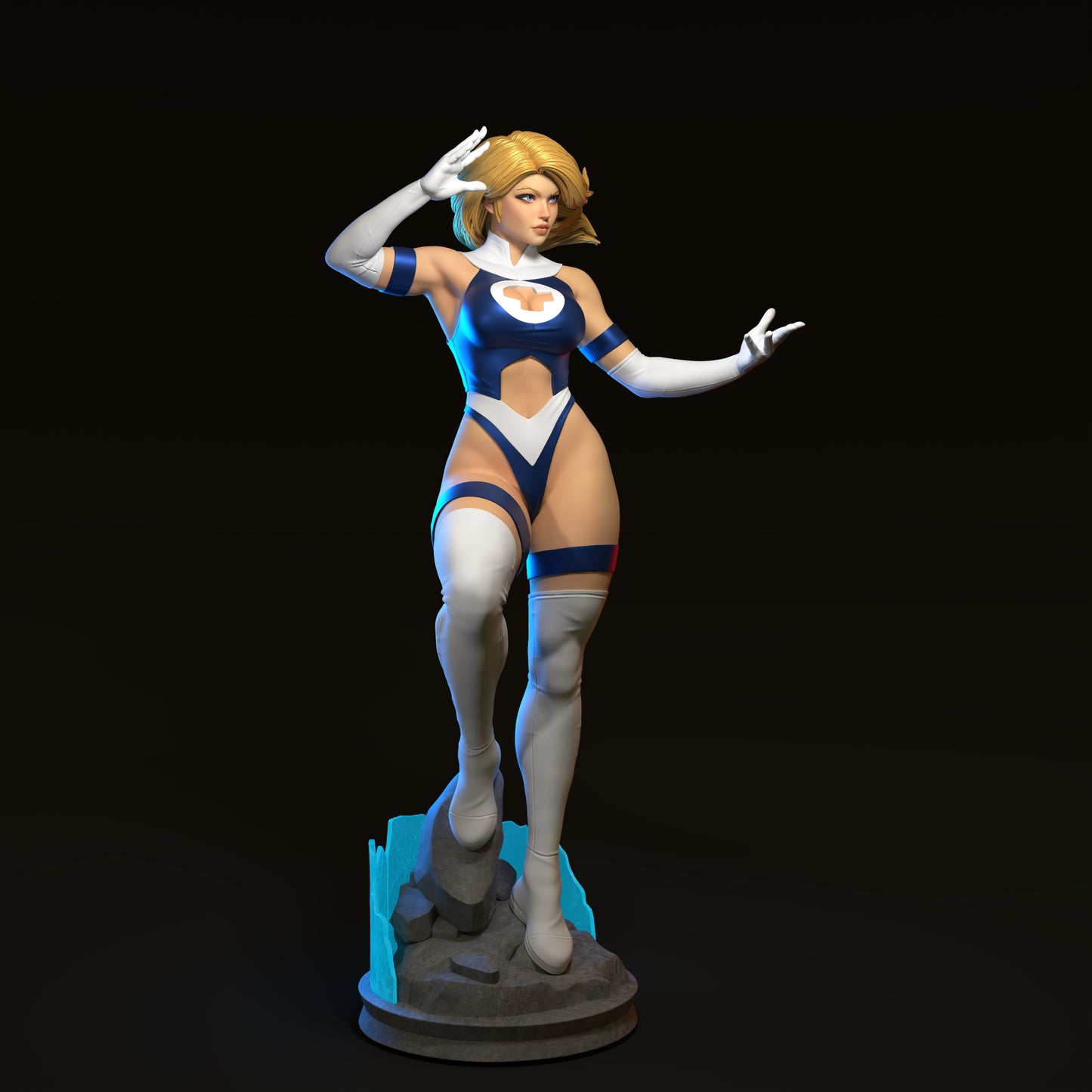 Sue Storm Invisible Woman Resin Fan Art - MTO (A3D)