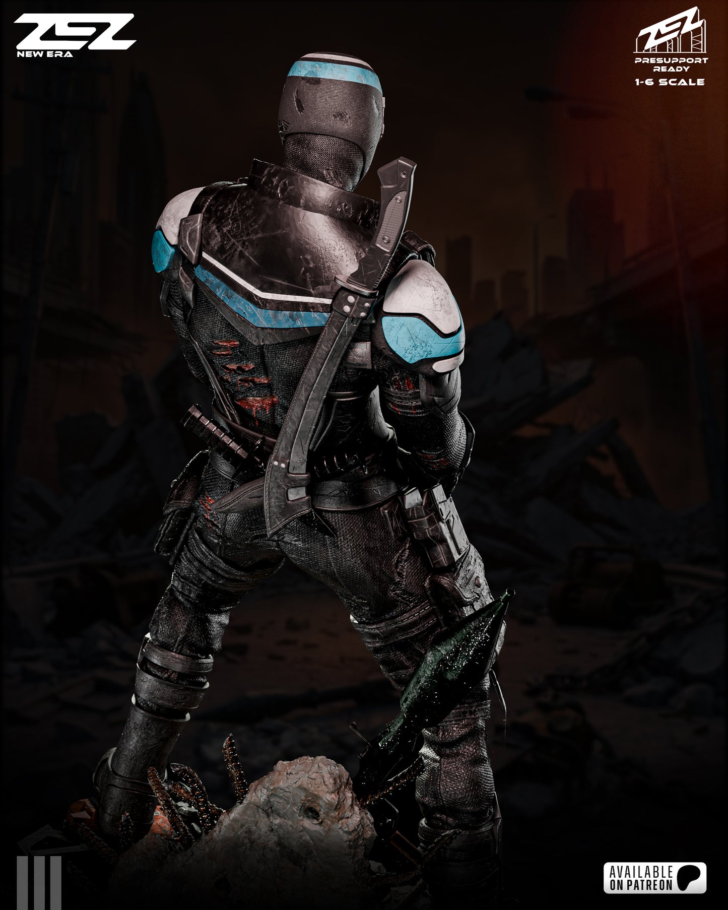 Vigilante Resin Art (Design by ZEZ Studios)