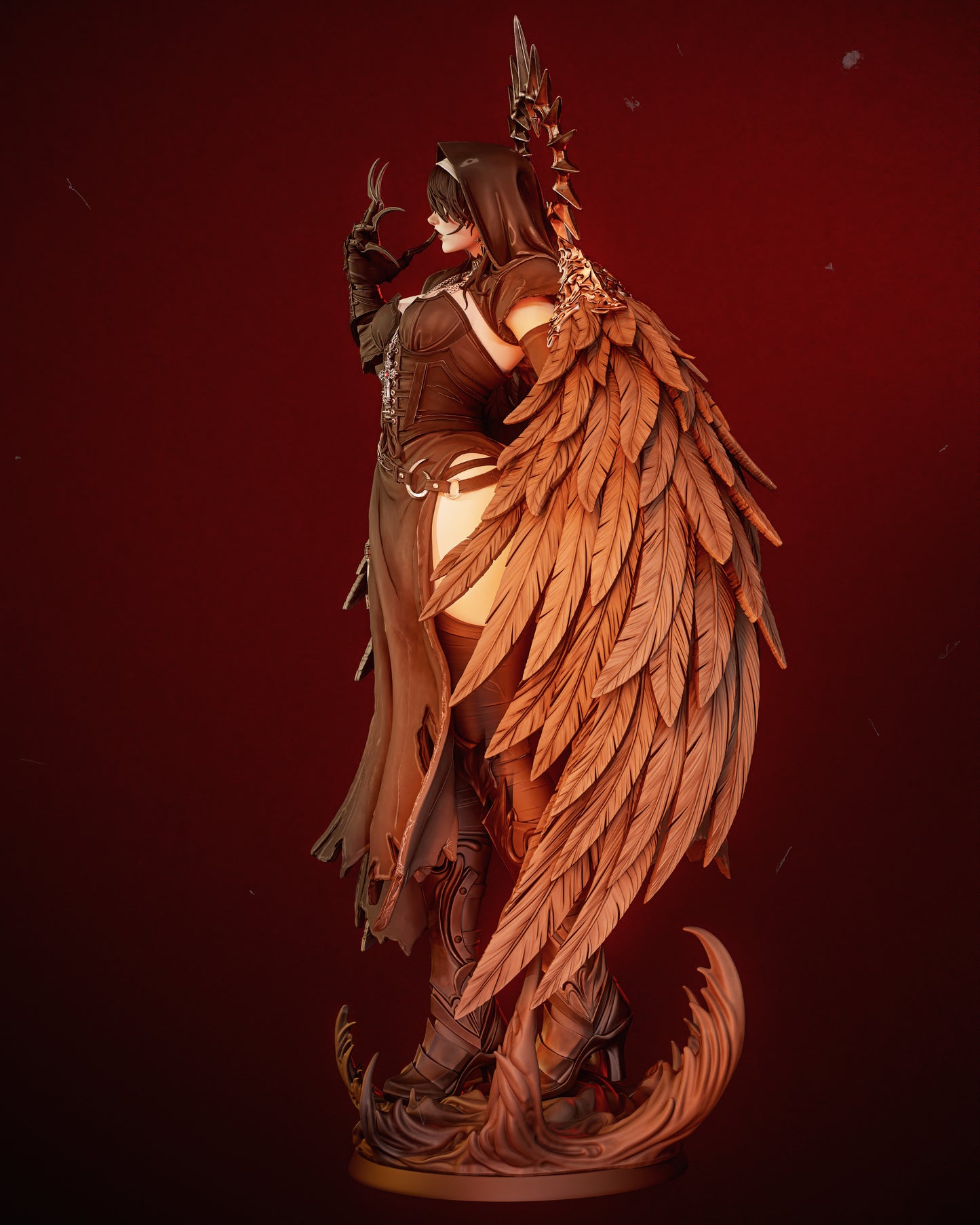 Corrupted Nun Resin Art - MTO (Design by CA3D)