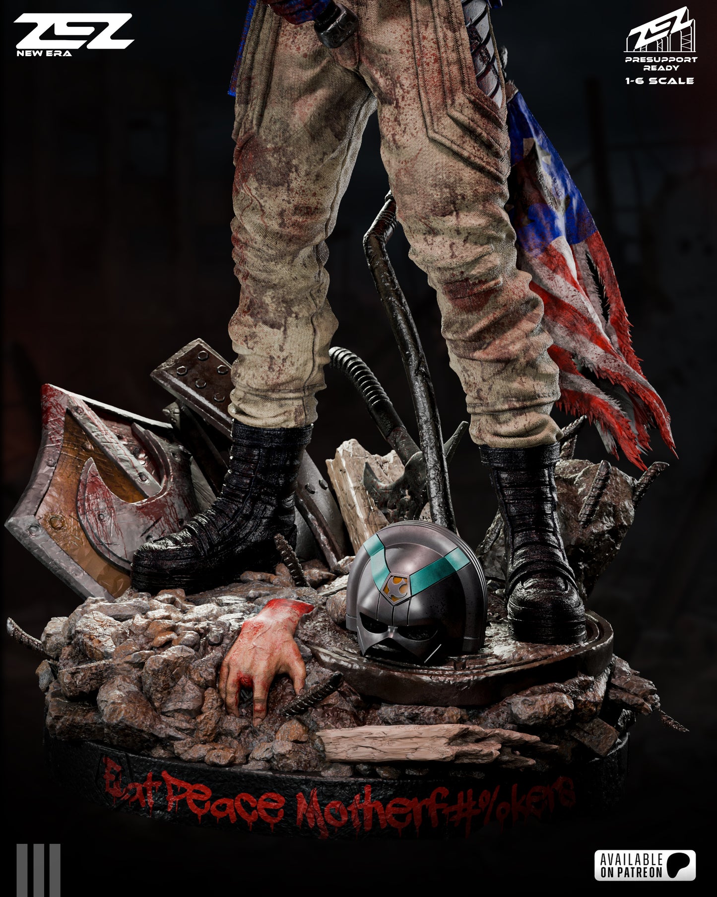 Peacemaker Resin Art (Design by ZEZ Studios)