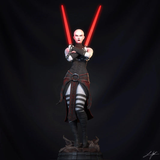 Asajj Ventress Resin Fan Art - MTO (Design by Abe3D)