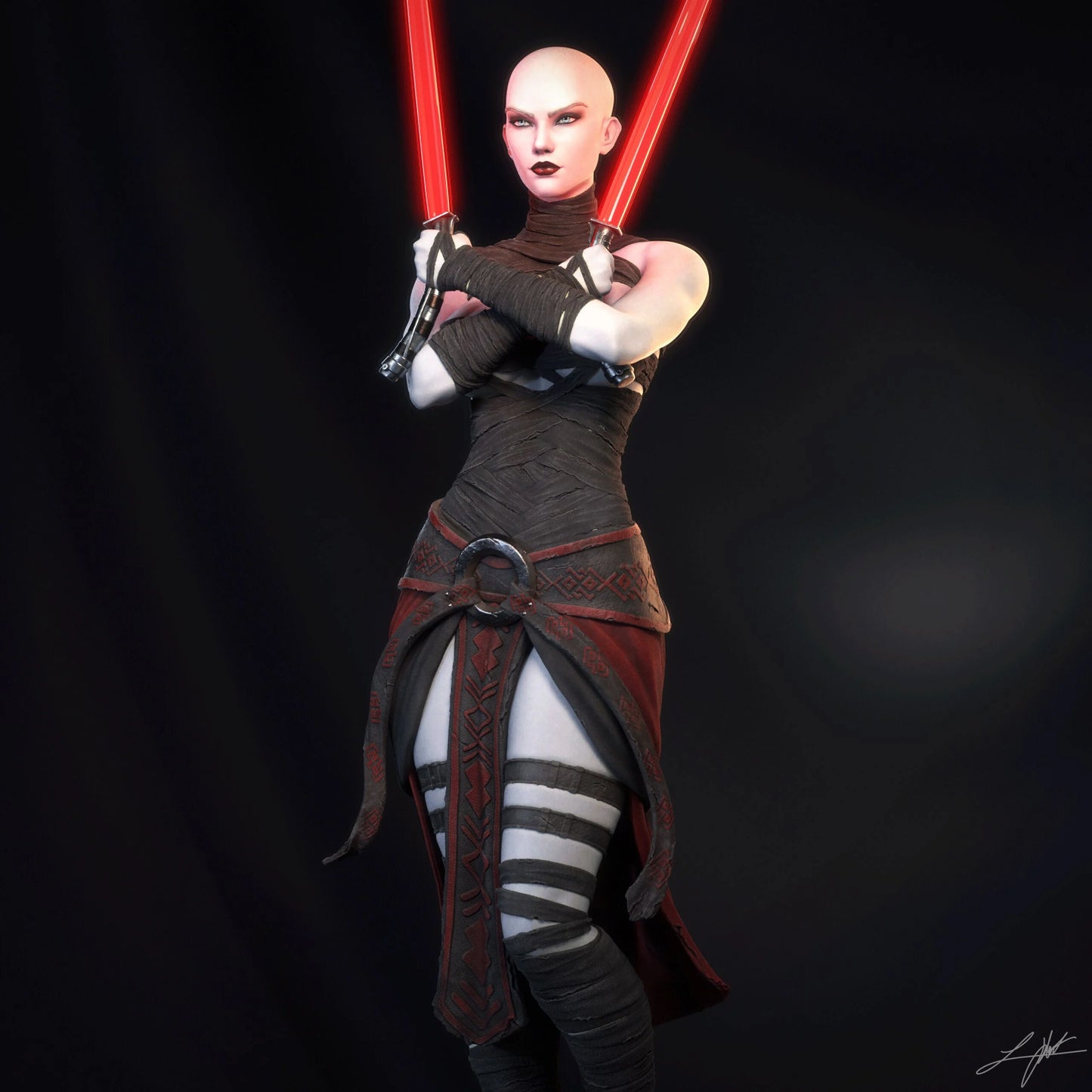 Asajj Ventress Resin Fan Art - MTO (Design by Abe3D)