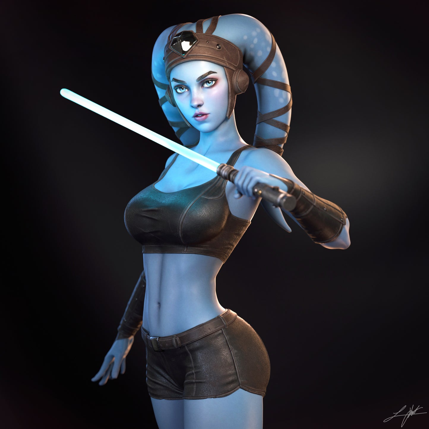Aayla Secura Resin Fan Art - MTO (Design by Abe3D)