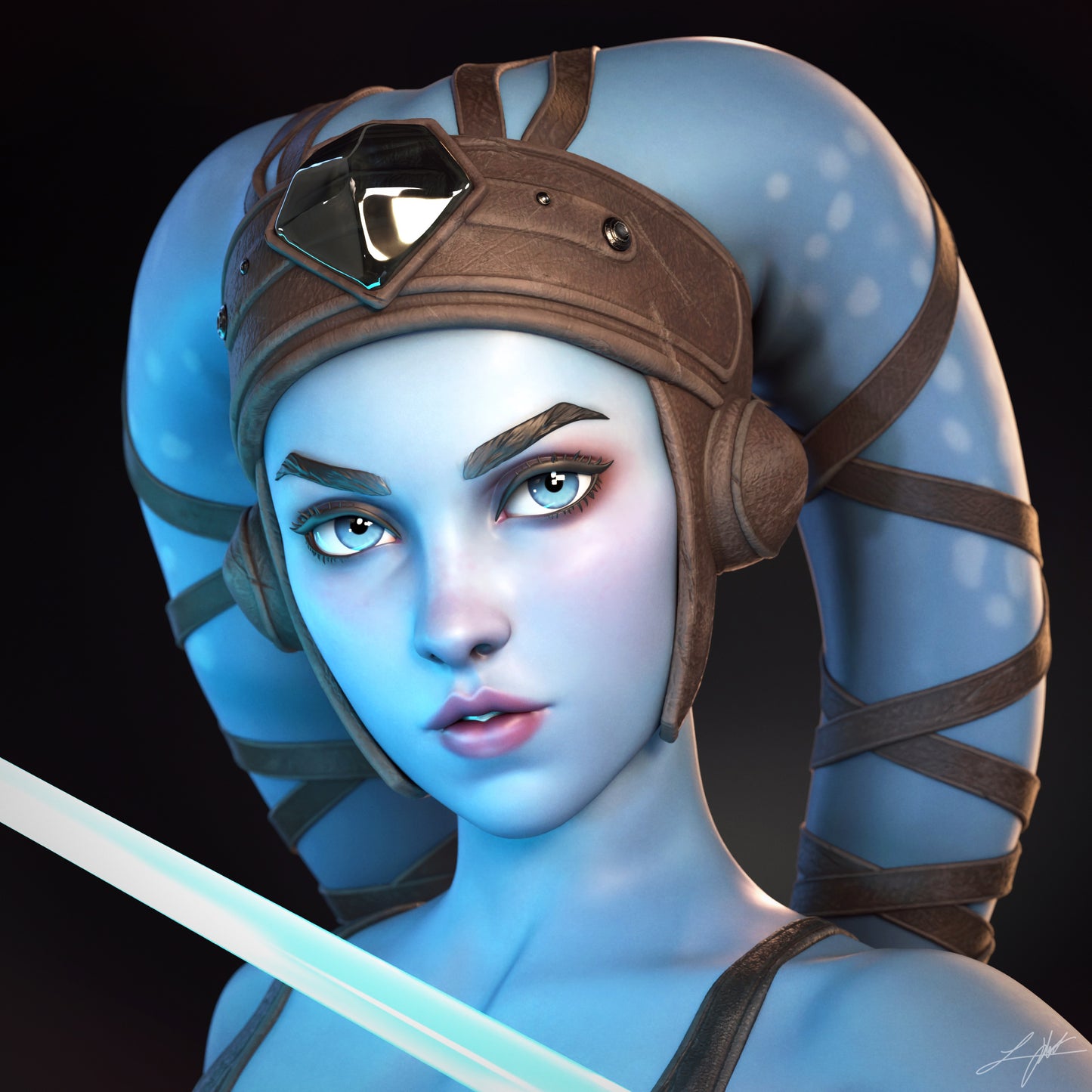 Aayla Secura Resin Fan Art - MTO (Design by Abe3D)