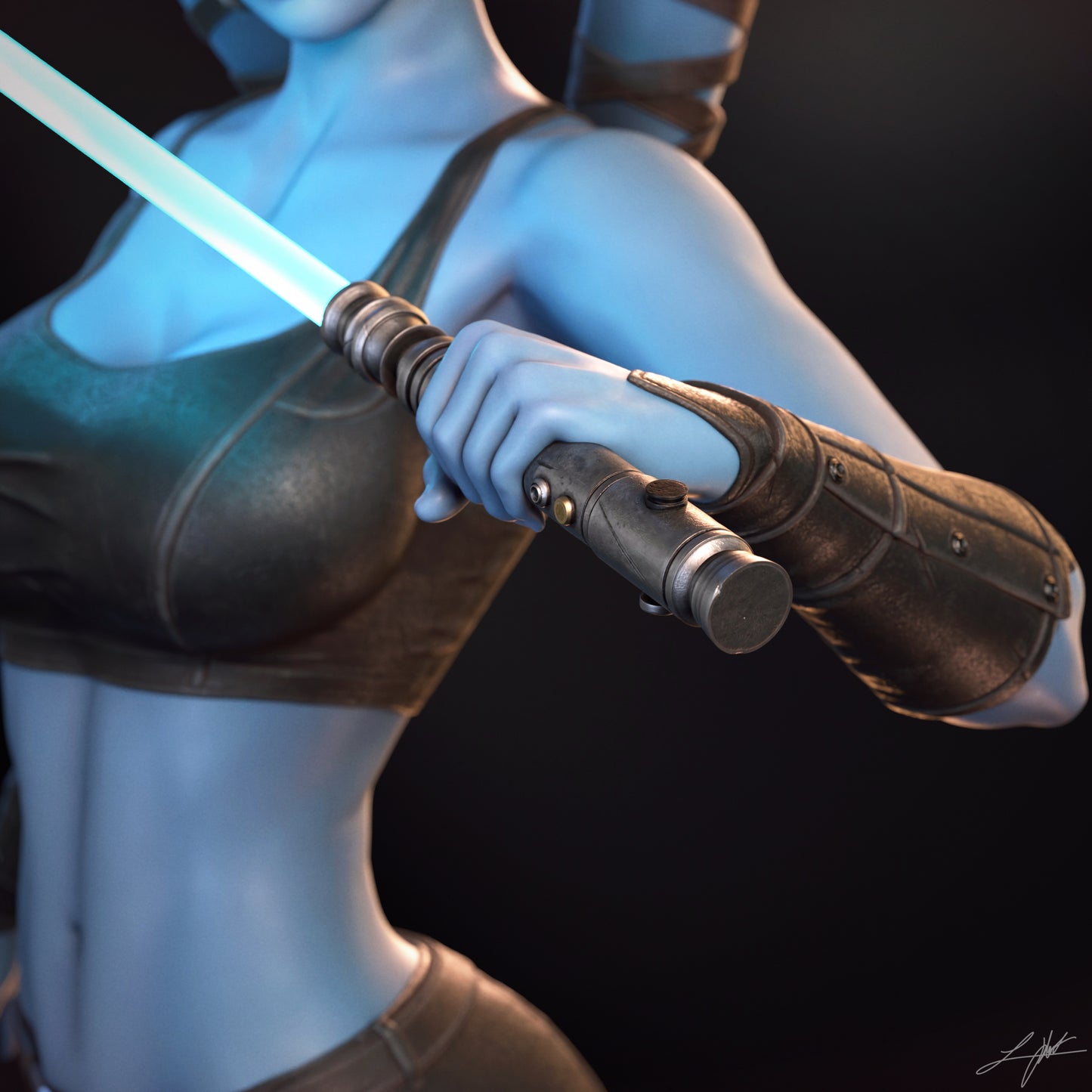 Aayla Secura Resin Fan Art - MTO (Design by Abe3D)