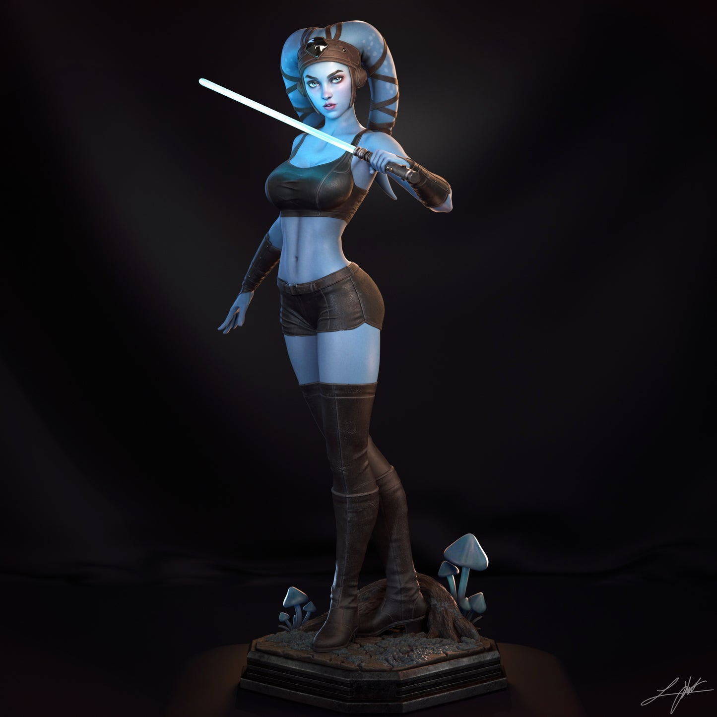 Aayla Secura Resin Fan Art - MTO (Design by Abe3D)