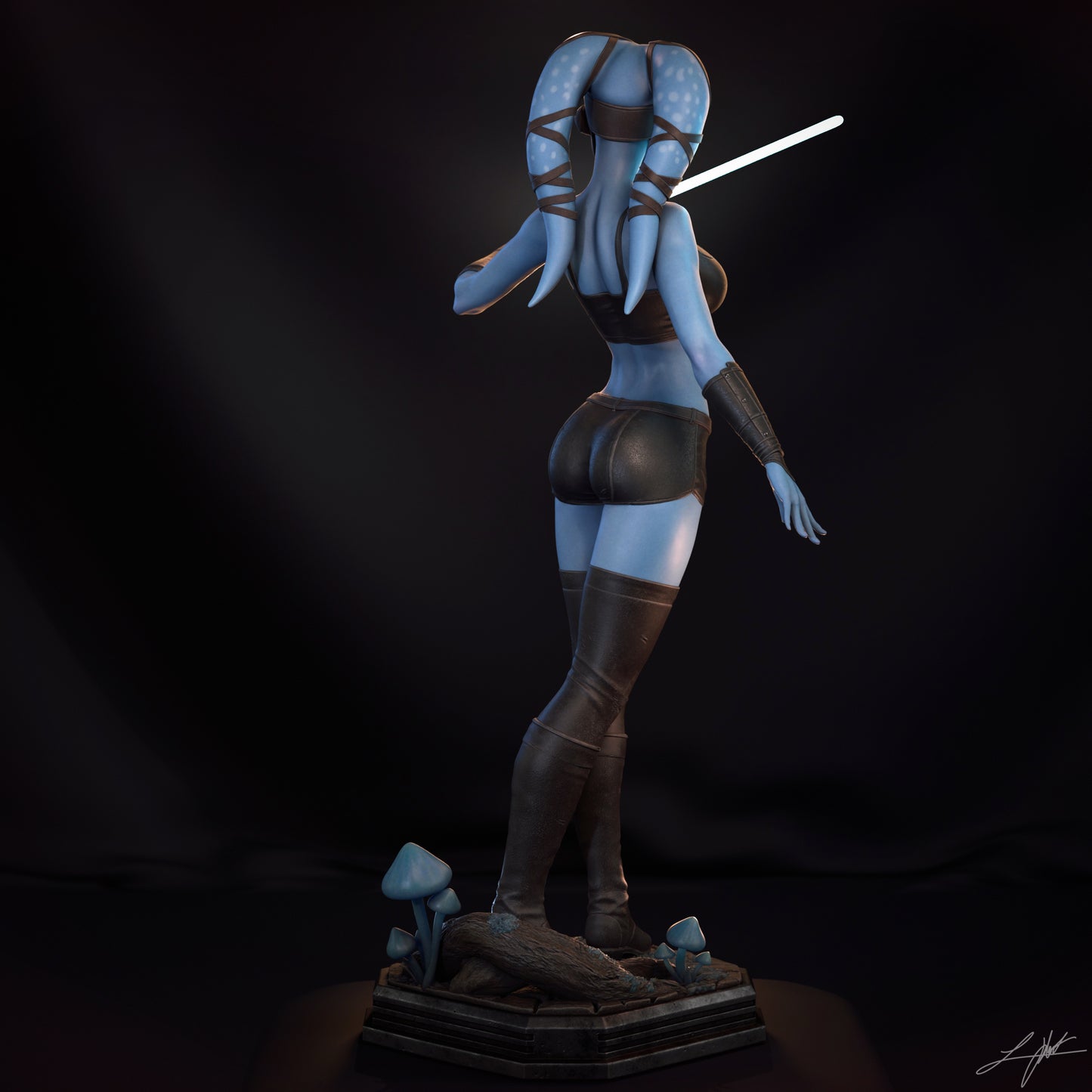 Aayla Secura Resin Fan Art - MTO (Design by Abe3D)