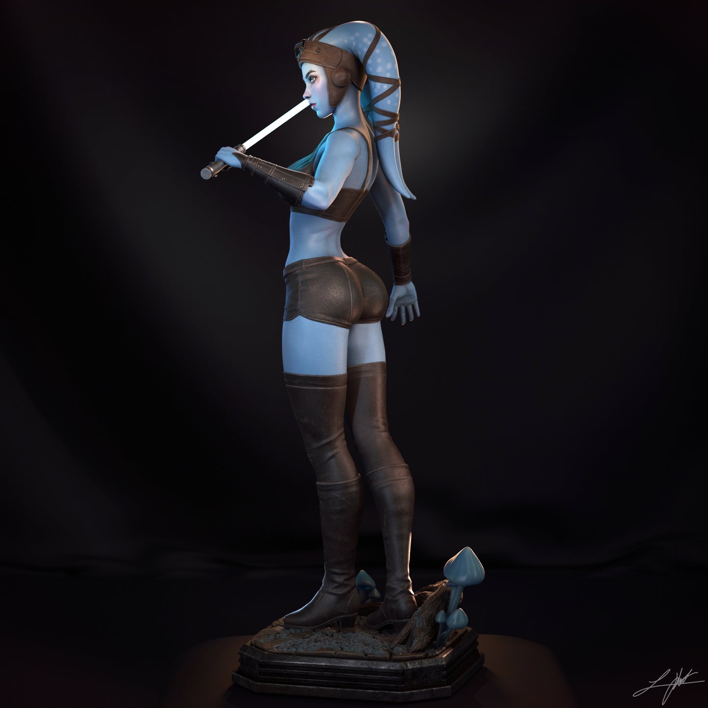 Aayla Secura Resin Fan Art - MTO (Design by Abe3D)