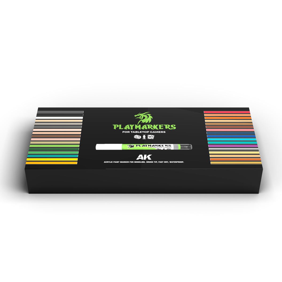 AK Playmarkers Complete Set (34 synthetic brush markers)