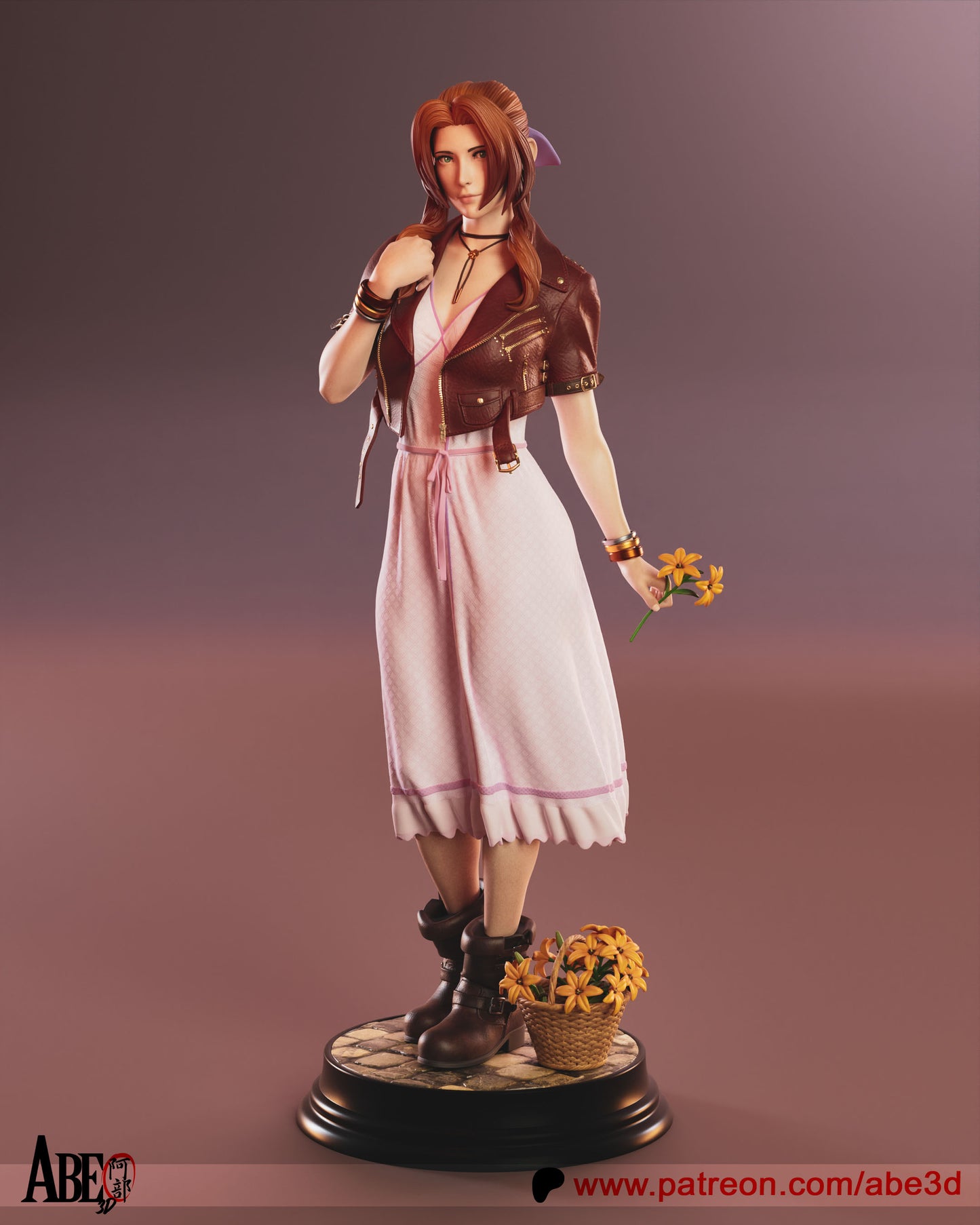 Aerith Resin Fan Art - MTO (Design by Abe3D)