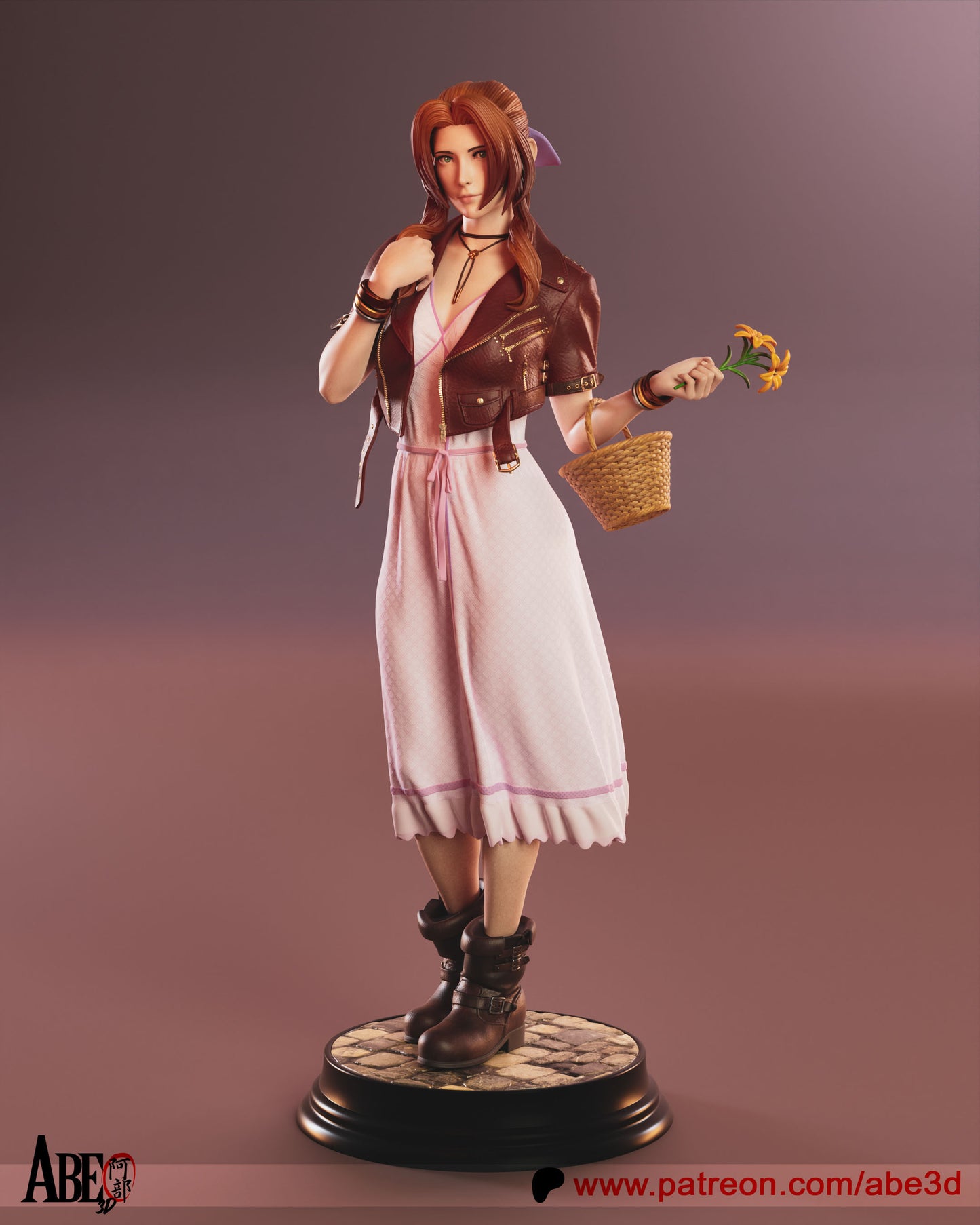 Aerith Resin Fan Art - MTO (Design by Abe3D)