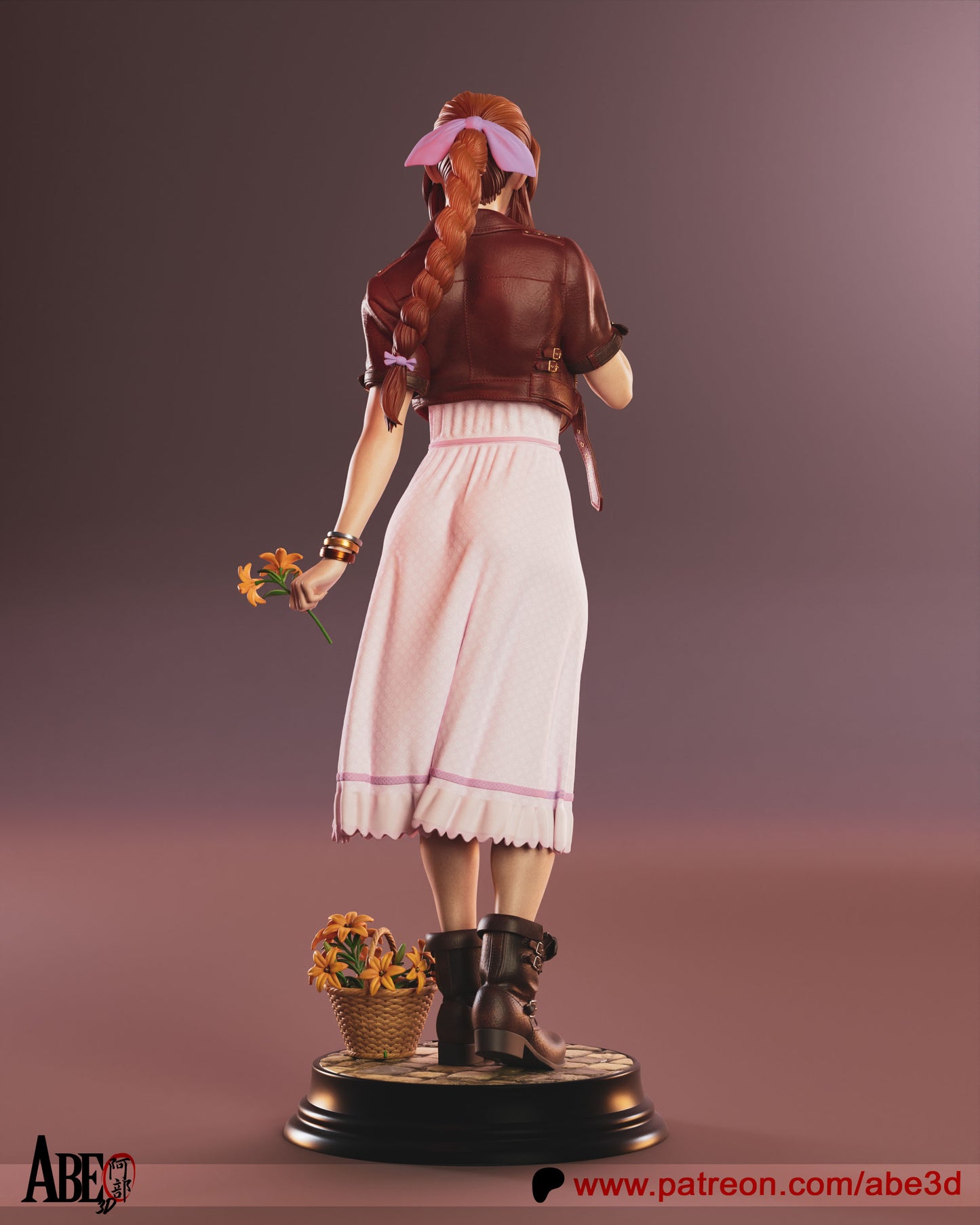 Aerith Resin Fan Art - MTO (Design by Abe3D)