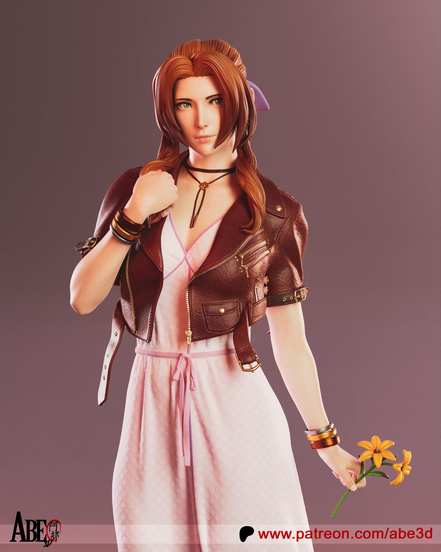 Aerith Resin Fan Art - MTO (Design by Abe3D)