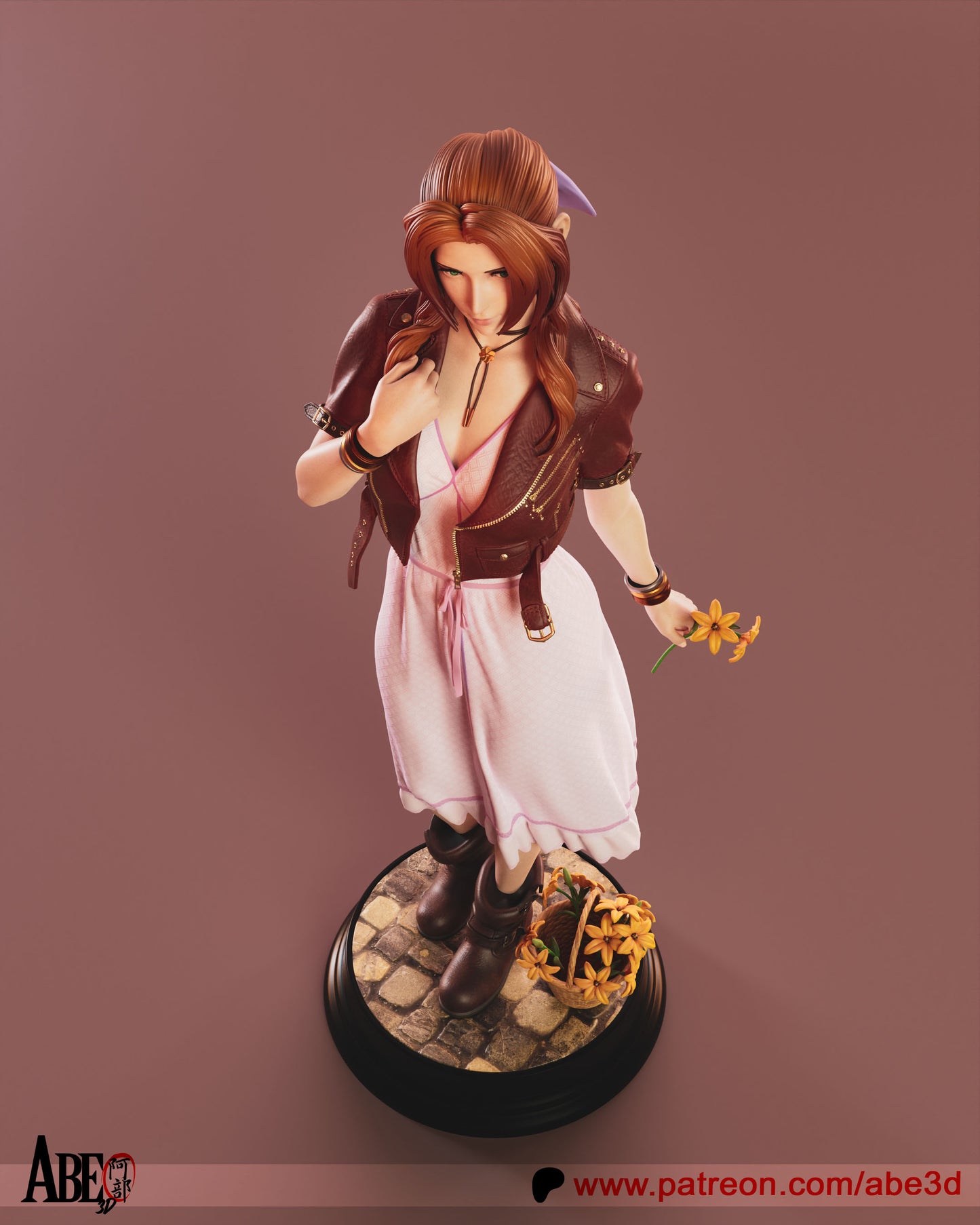 Aerith Resin Fan Art - MTO (Design by Abe3D)
