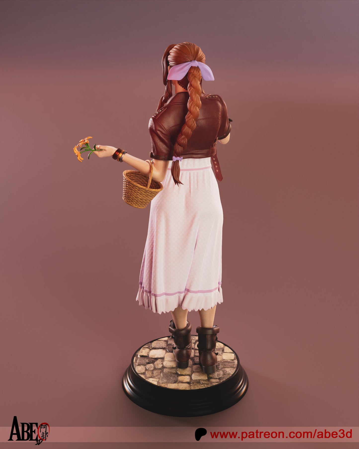 Aerith Resin Fan Art - MTO (Design by Abe3D)