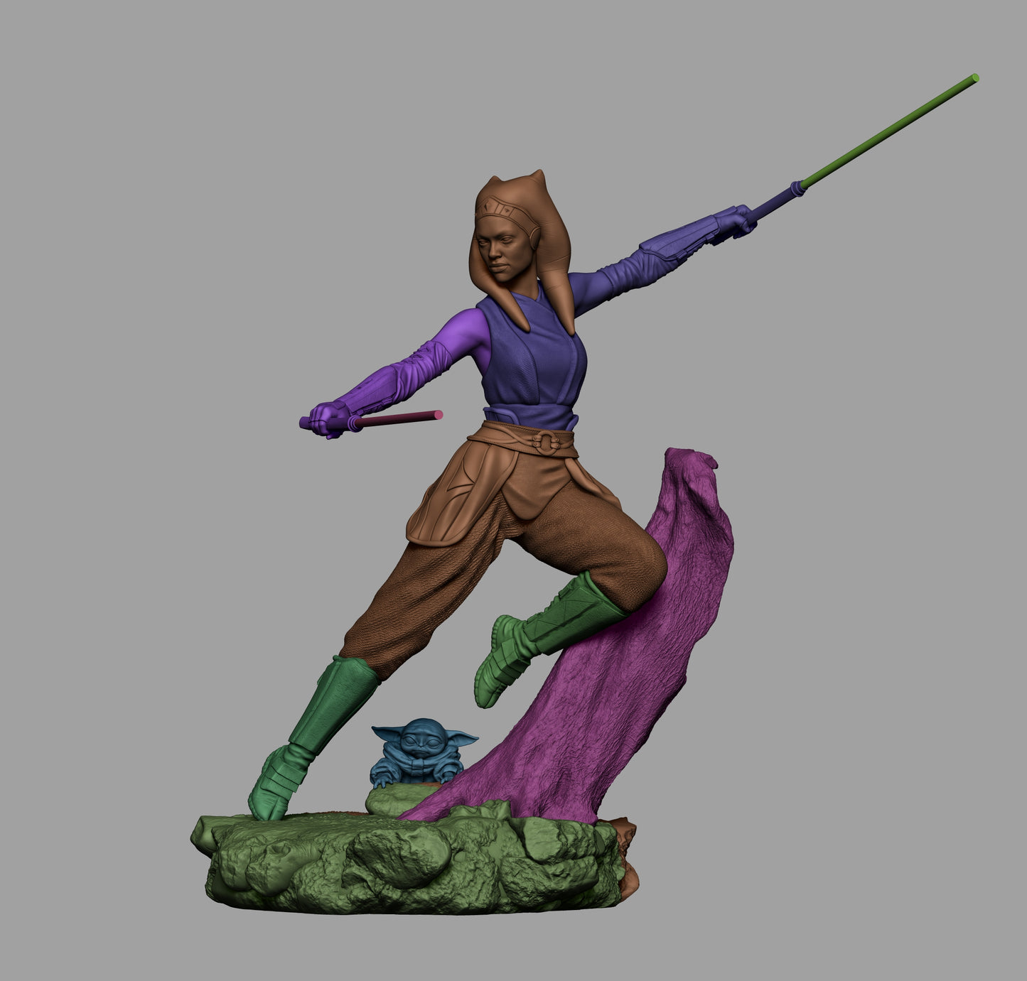Ahsoka Resin Art - MTO (Design by CA3D)